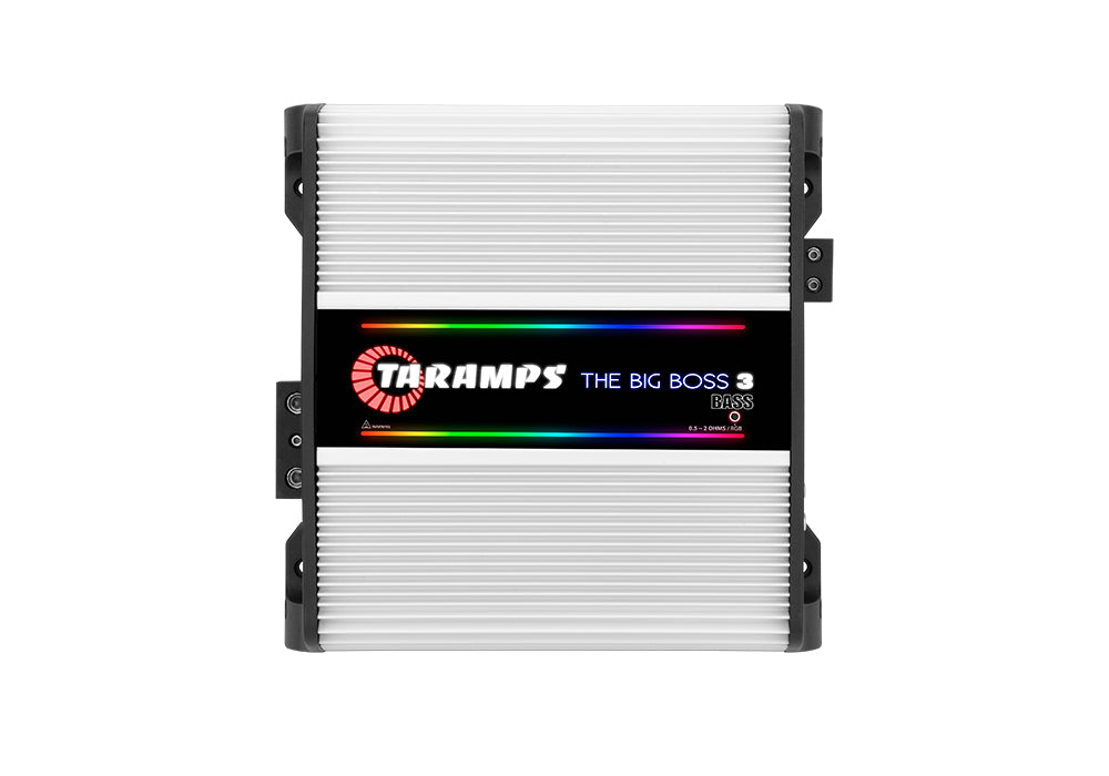 AMPLIFICADOR DE AUDIO TARAMPS THE BIG BOSS 3 BASS DE 1 CANAL MULTI-IMPEDANCIA 0.5 ~ 2 OHMIOS (Elegir color)