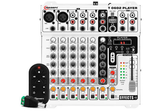 Taramps T 0602 PLAYER  AUDIO MIXER 6 CHANNEL W/ BLUETOOTH
