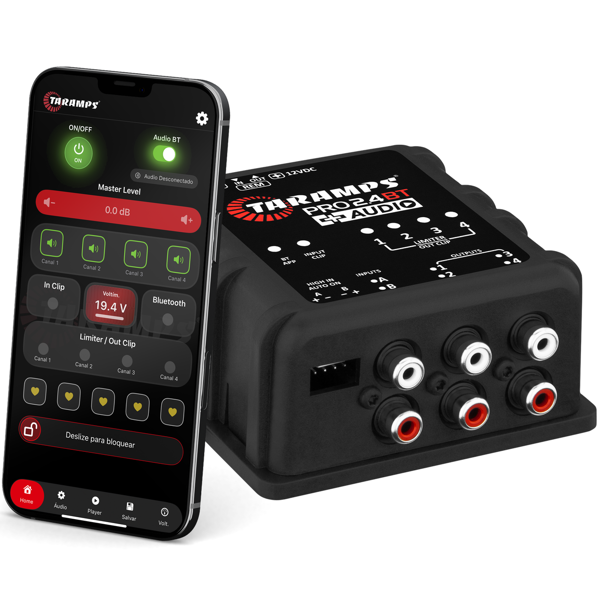 Taramps PRO 2.4BT + AUDIO PROCESSOR WITH BLUETOOTH